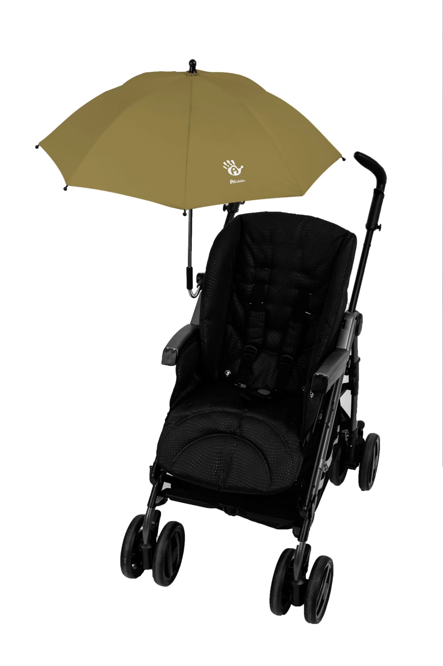 Sonnenschirm Classic Rund Für Kinderwagen In Khaki 2 Sonnenschirm Classic Rund Für Kinderwagen In Khaki – Bild 2