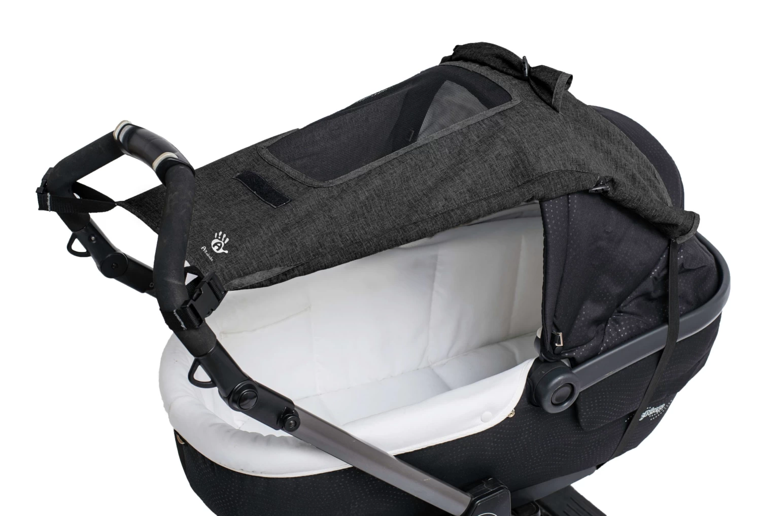 Sonnensegel Lifeline Deluxe Mit Seitenschutz Und Fenster Auf Der Oberfläche In Dunkelgrau 2 Sonnensegel Lifeline Deluxe Mit Seitenschutz Und Fenster Auf Der Oberfläche In Dunkelgrau – Bild 2