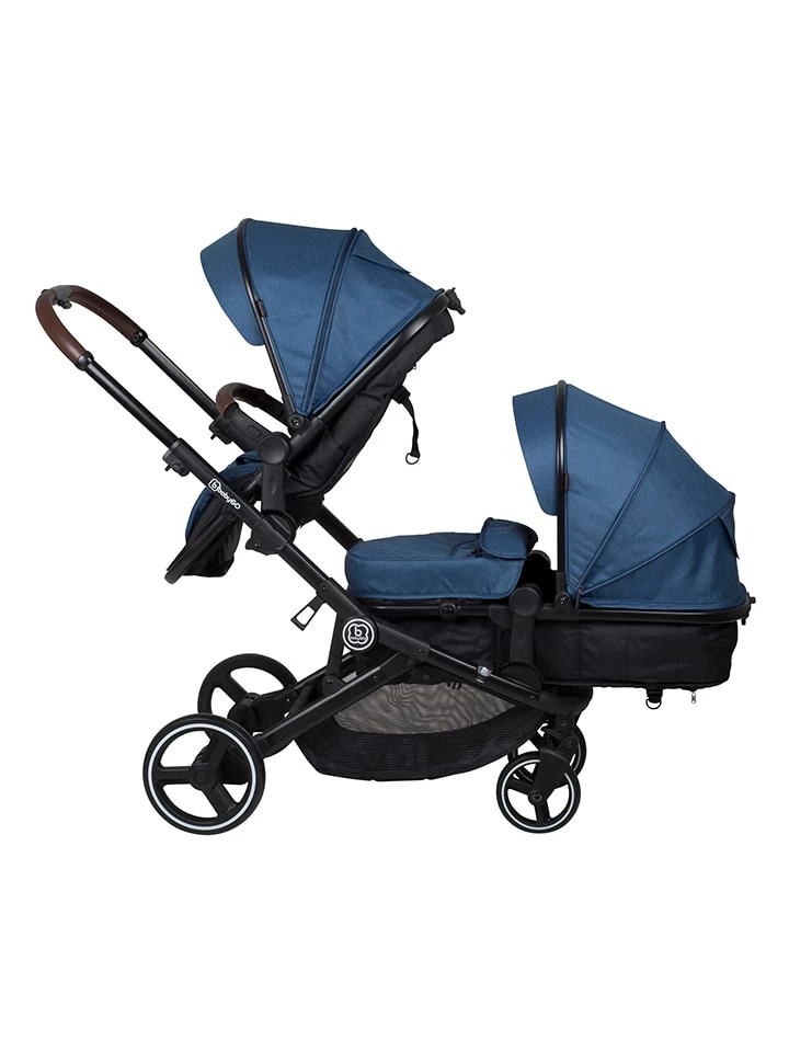 Kombikinderwagen "Twinner" In Dunkelblau 1 Kombikinderwagen "Twinner" In Dunkelblau