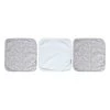 Bébé-jou 3er-Set: Spucktücher In Mint/ Grau - (L)32 X (B)32 Cm