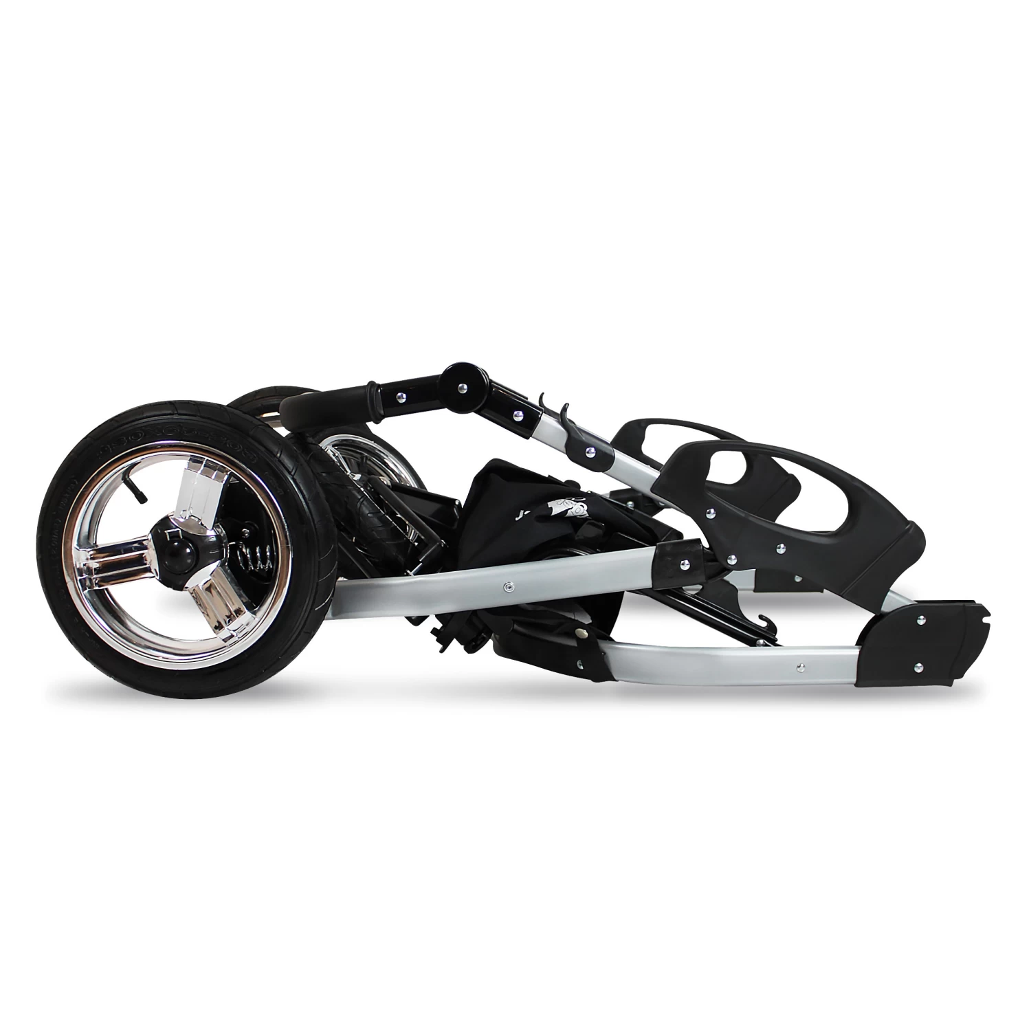 10tlg. Set: Kombi Kinderwagen "Capri" In Blau/Gestreift 7 10tlg. Set: Kombi Kinderwagen "Capri" In Blau/Gestreift – Bild 7