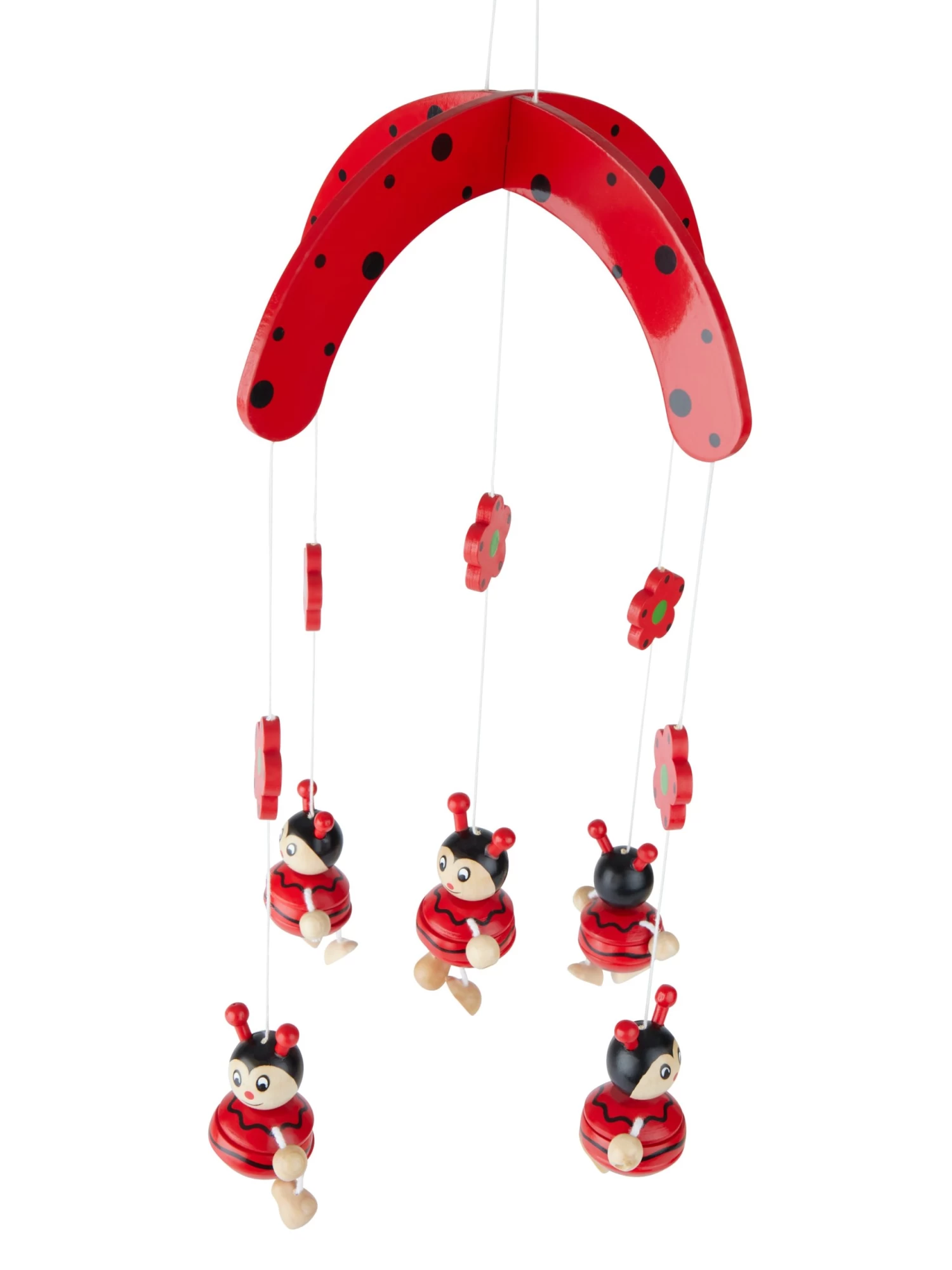 3D Baby Mobile Marienkäfer Holz - Ab Geburt In Mehrfarbig 3 3D Baby Mobile Marienkäfer Holz - Ab Geburt In Mehrfarbig – Bild 3