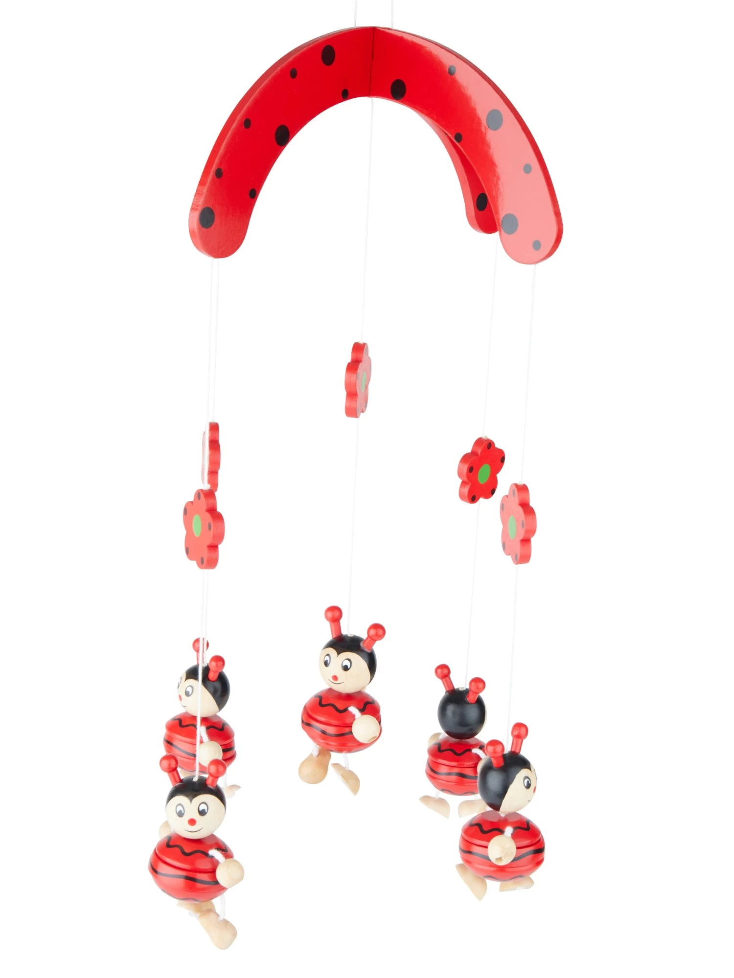 3D Baby Mobile Marienkäfer Holz - Ab Geburt In Mehrfarbig 1 3D Baby Mobile Marienkäfer Holz - Ab Geburt In Mehrfarbig