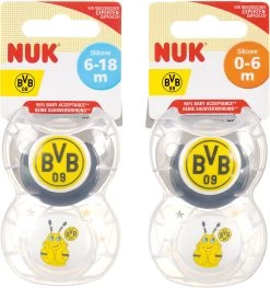 BVB-Schnullerset NUK 6-18 Monate -BabyTraum Deutschland Verkaufs-Shop borussia dortmund bvb schnullerset nuk 6 18 monate 3