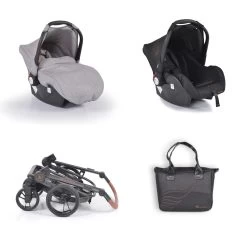 Kinderwagen Ellada 3 In 1 In Grau -BabyTraum Deutschland Verkaufs-Shop cangaroo kinderwagen ellada 3 in 1 in grau 3