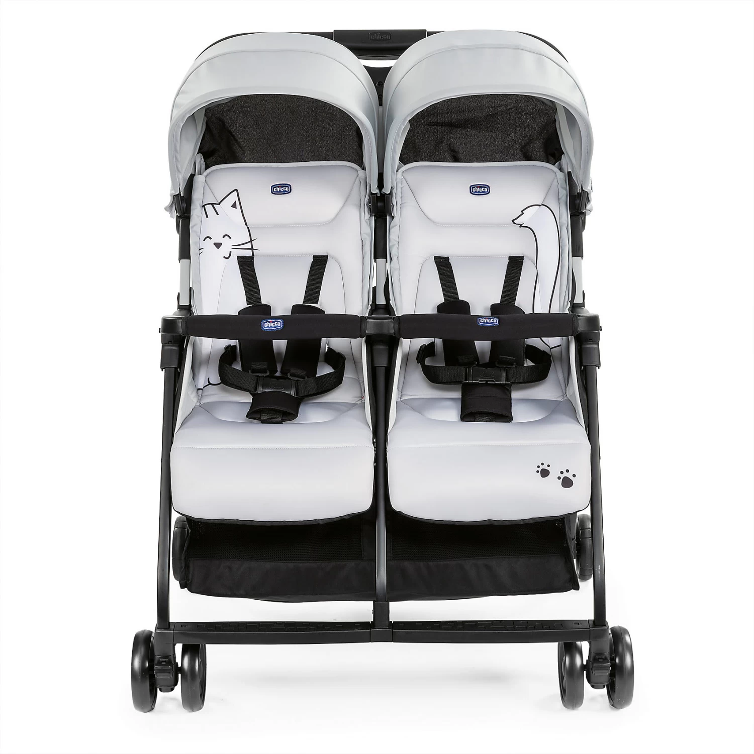 CHICCO Zwillingsbuggy Ohlalà Twin, Silber 2 CHICCO Zwillingsbuggy Ohlalà Twin, Silber – Bild 2