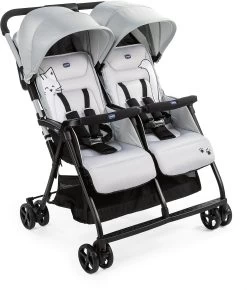CHICCO Zwillingsbuggy Ohlalà Twin, Silber