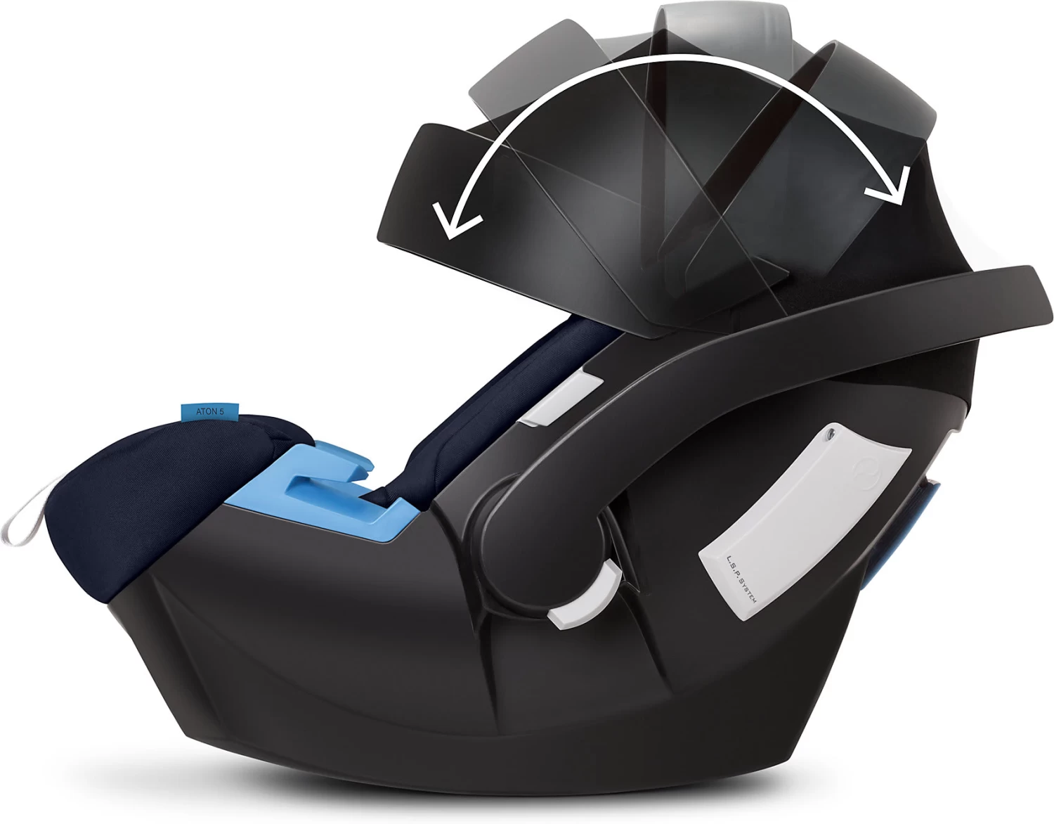 CYBEX Babyschale Aton 5, Gold-Line, Deep Black 8 CYBEX Babyschale Aton 5, Gold-Line, Deep Black – Bild 8