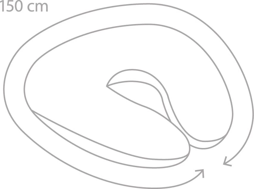 Doomoo Stillkissen Softy „Birds" In Grau - (L) 150cm 3 Doomoo Stillkissen Softy „Birds" In Grau - (L) 150cm – Bild 3