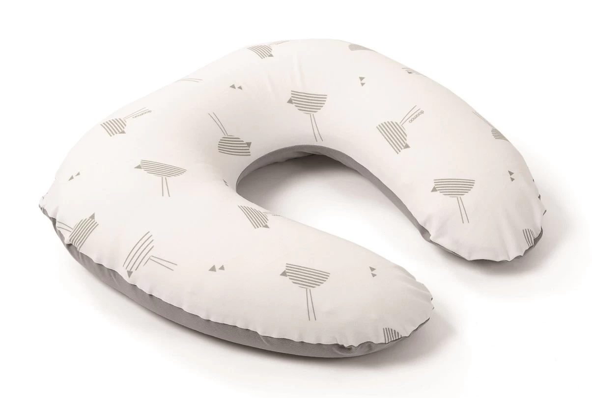 Doomoo Stillkissen Softy „Birds" In Grau - (L) 150cm 1 Doomoo Stillkissen Softy „Birds" In Grau - (L) 150cm