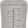 Straw Bottle Healthy Quiet Grey, Glas, 150 Ml
