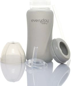 Straw Bottle Healthy Quiet Grey, Glas, 150 Ml -BabyTraum Deutschland Verkaufs-Shop everyday baby straw bottle healthy quiet grey glas 150 ml 9