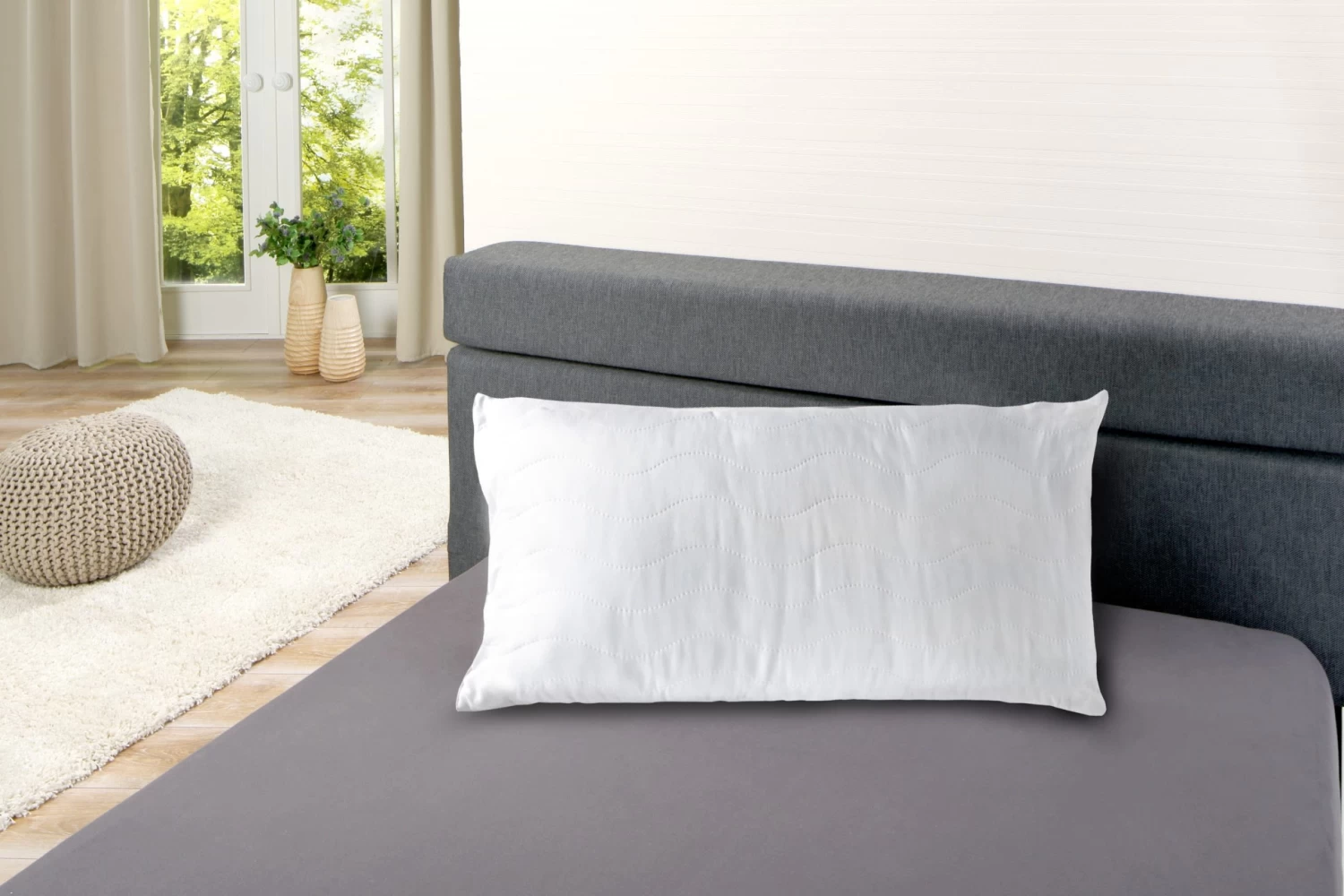 Mikrofaser Anti-Schnarch-Kissen, 40 X 80 Cm 3 Mikrofaser Anti-Schnarch-Kissen, 40 X 80 Cm – Bild 3