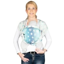 Babytragetuch Tragetuch KbA-Qualität Singapur Blue