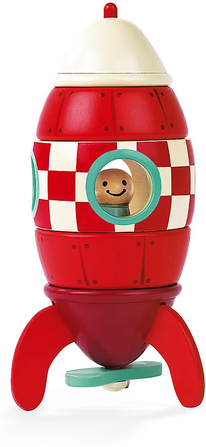 Janod Magnetischer Bausatz Rakete Klein 2 Janod Magnetischer Bausatz Rakete Klein – Bild 2