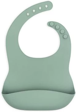 Jollein Baby Lätzchen Silikon, Ash Green