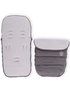 Fußsack Bestickt In Grau -BabyTraum Deutschland Verkaufs-Shop kikkaboo fusssack bestickt in grau 2