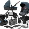 Kinderkraft Kinderwagen Xmoov, Multifunktional, 3in1, Denim