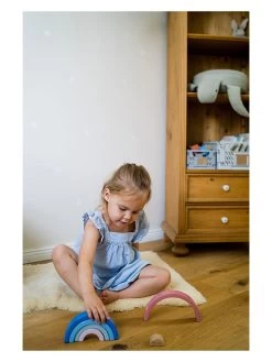 6tlg. Holz-Regenbogen - Ab 12 Monaten -BabyTraum Deutschland Verkaufs-Shop kindsgut 6tlg holz regenbogen ab 12 monaten 4