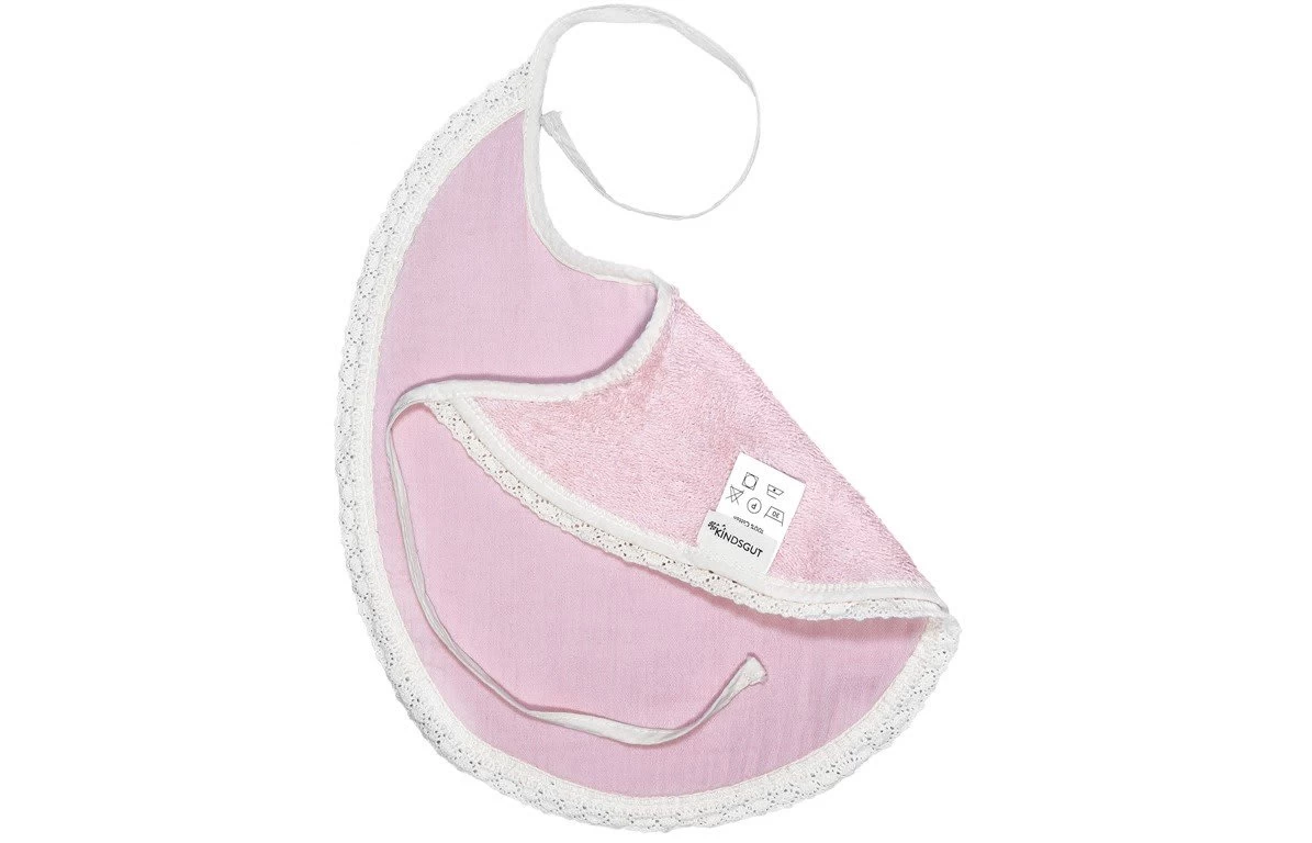 Lätzchen Paris Aus Musselin Stoff In Zartrosa 6 Lätzchen Paris Aus Musselin Stoff In Zartrosa – Bild 6