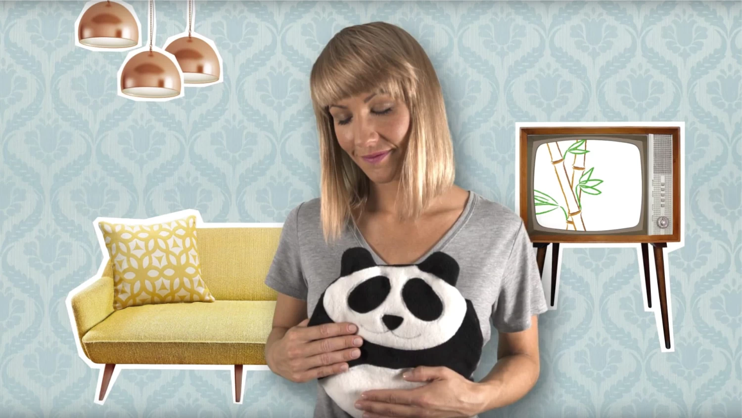 Wärmekissen "Panda Bao" In Schwarz - Ø 25 Cm 2 Wärmekissen "Panda Bao" In Schwarz - Ø 25 Cm – Bild 2