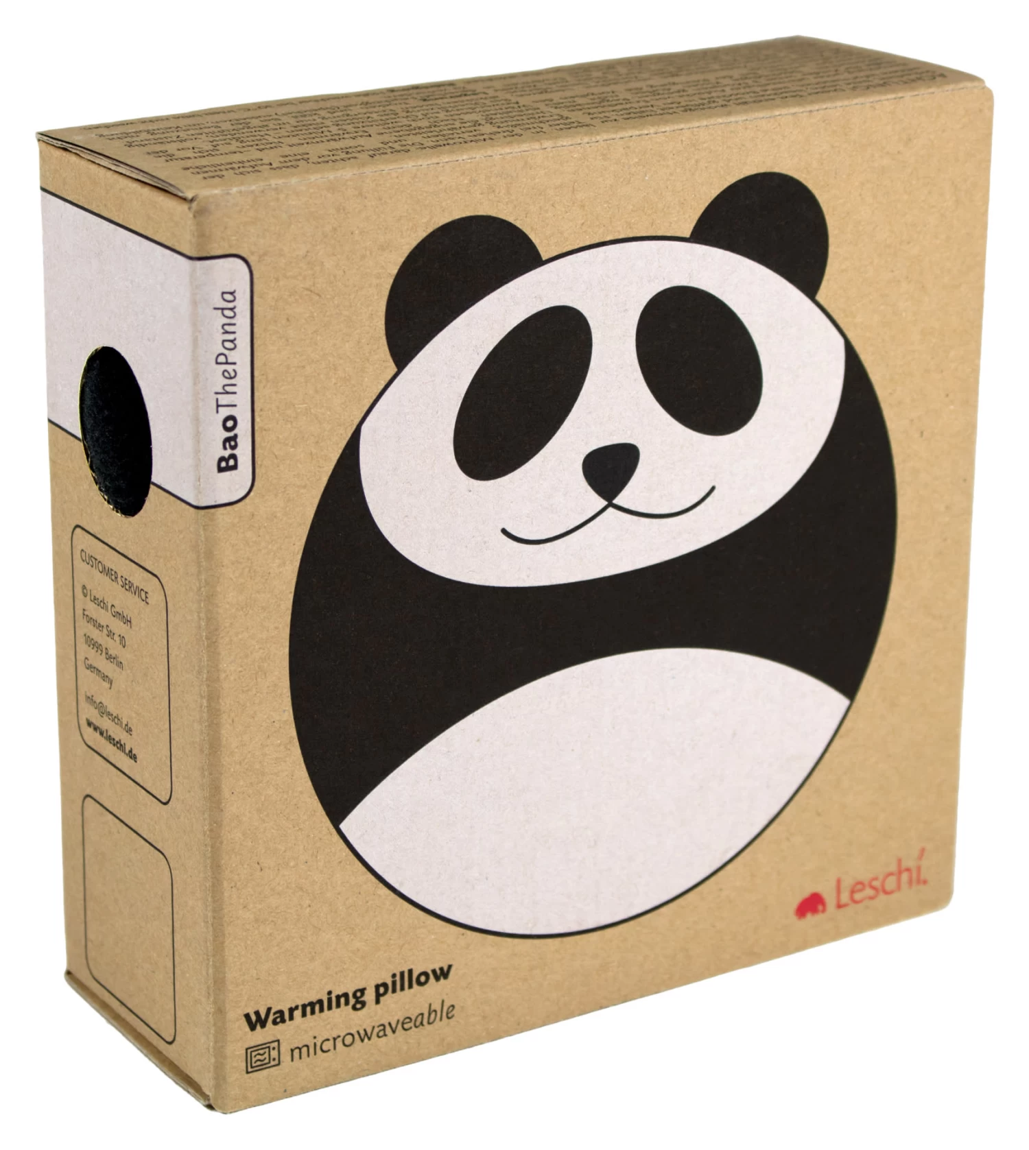 Wärmekissen "Panda Bao" In Schwarz - Ø 25 Cm 3 Wärmekissen "Panda Bao" In Schwarz - Ø 25 Cm – Bild 3