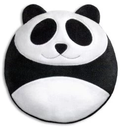 Wärmekissen "Panda Bao" In Schwarz - Ø 25 Cm