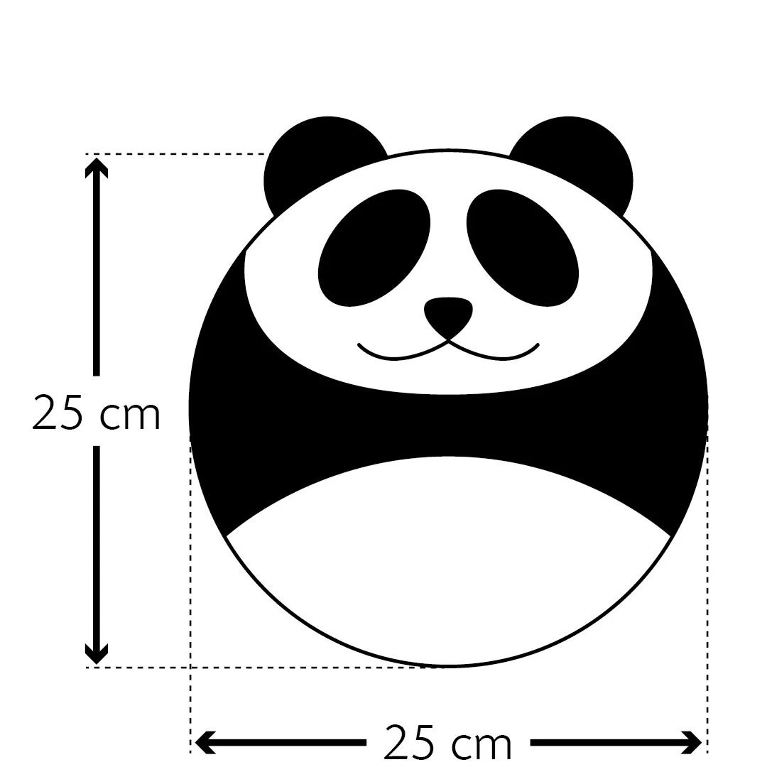 Wärmekissen "Panda Bao" In Schwarz - Ø 25 Cm 4 Wärmekissen "Panda Bao" In Schwarz - Ø 25 Cm – Bild 4