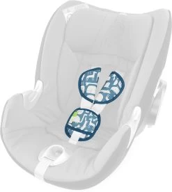 PHILIP Gurtpolster-Set Für Babyschalen - Animali, Blau, 3-tlg.