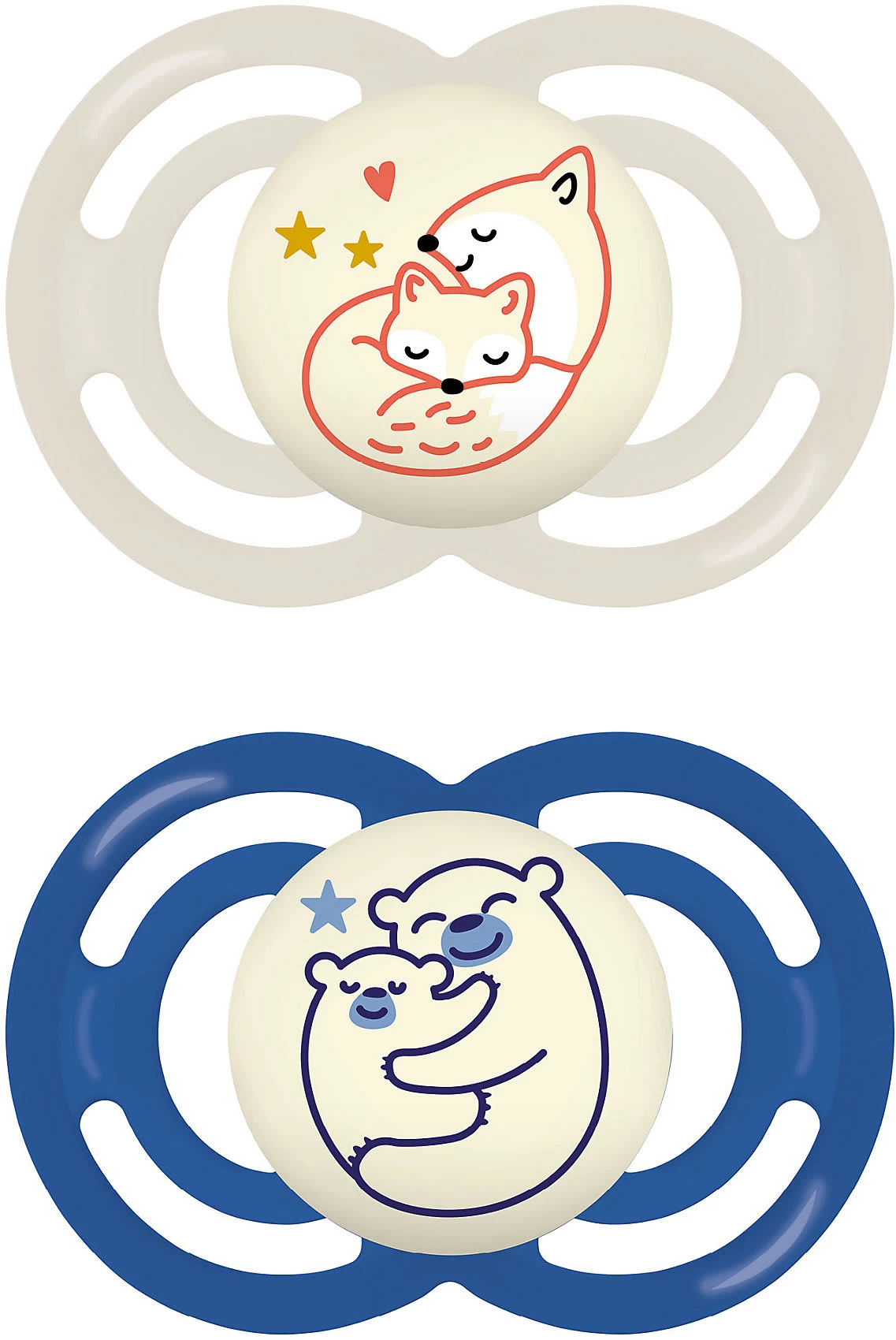 MAM Schnuller Perfect Night, Gr. 2, 2 Stk, Fuchs/Bär 1 MAM Schnuller Perfect Night, Gr. 2, 2 Stk, Fuchs/Bär