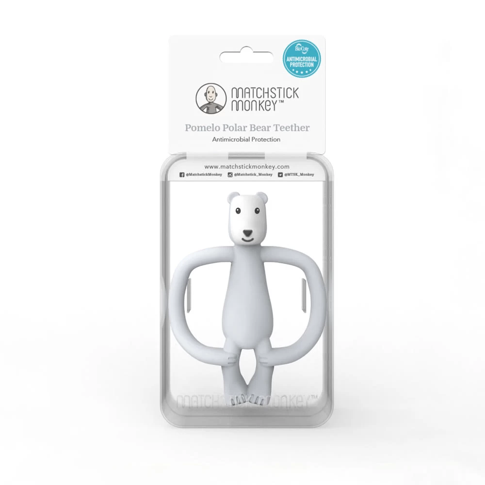 Matchstick Monkey Beißring / Zahnungshilfe Für Wundes Zahnfleisch Pomelo Eisbär 4 Matchstick Monkey Beißring / Zahnungshilfe Für Wundes Zahnfleisch Pomelo Eisbär – Bild 4