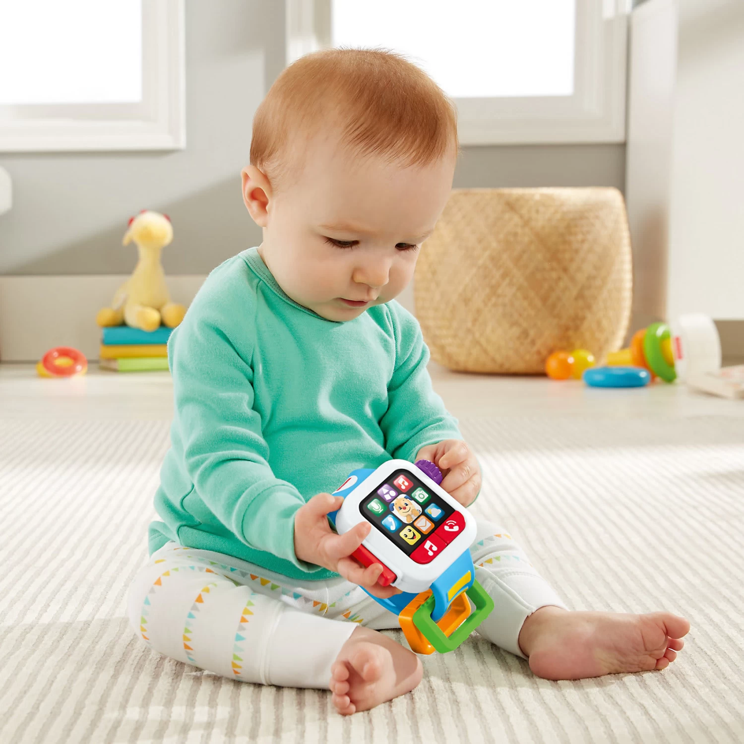 MATTEL Fisher-Price Lernspaß Smart Watch, Baby-Spielzeug, Lernspielzeug 5 MATTEL Fisher-Price Lernspaß Smart Watch, Baby-Spielzeug, Lernspielzeug – Bild 5