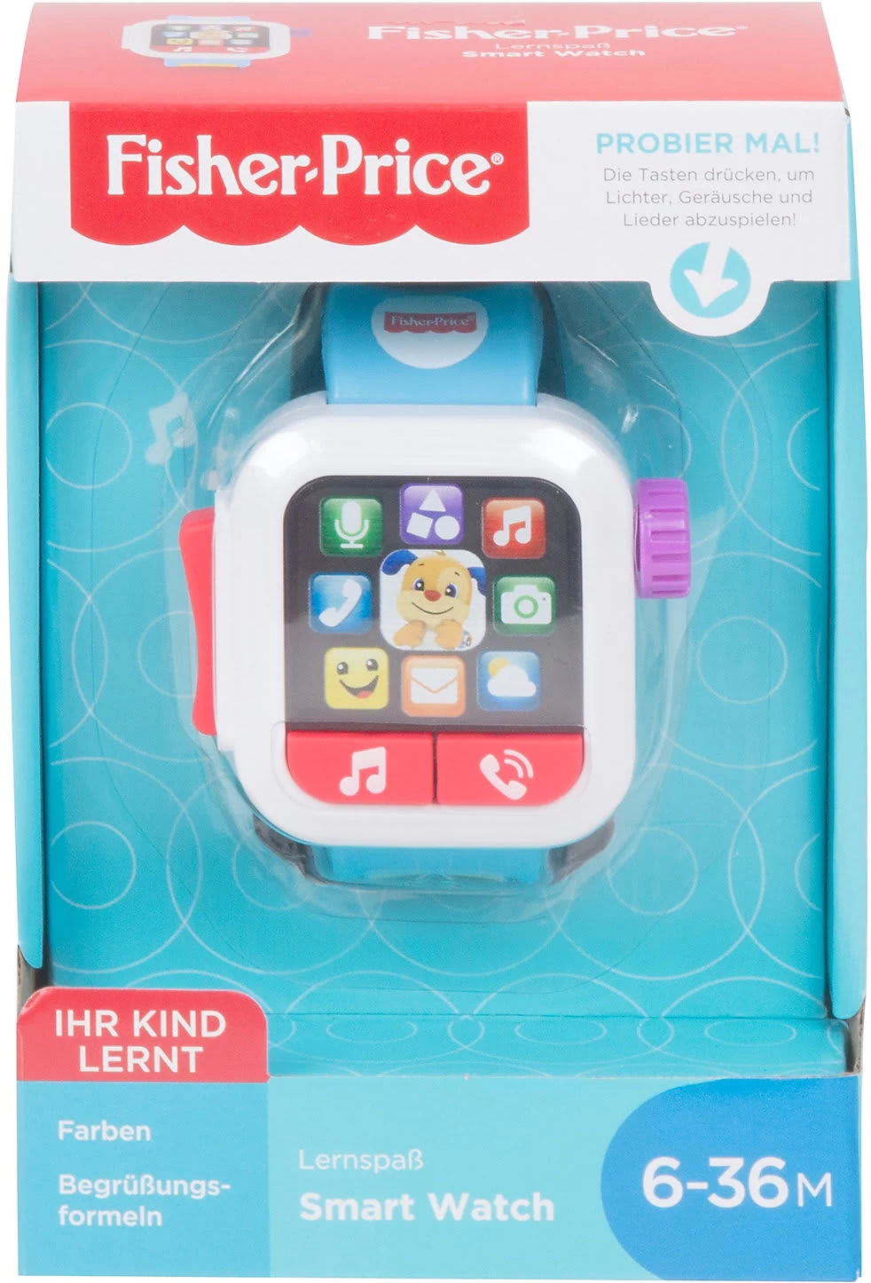 MATTEL Fisher-Price Lernspaß Smart Watch, Baby-Spielzeug, Lernspielzeug 9 MATTEL Fisher-Price Lernspaß Smart Watch, Baby-Spielzeug, Lernspielzeug – Bild 9