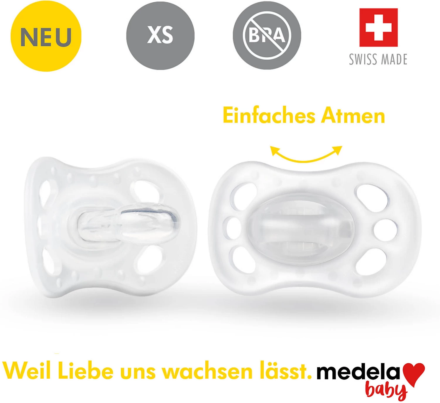 Medela Schnuller New Born, Gr. 0, Transparent 5 Medela Schnuller New Born, Gr. 0, Transparent – Bild 5