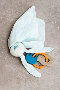 NATTOU Schnuffeltuch Häschen, Wasserblau -BabyTraum Deutschland Verkaufs-Shop nattou schnuffeltuch haschen wasserblau 3