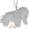 NATTOU Spieluhr Strick - Laufender Elefant, Grau