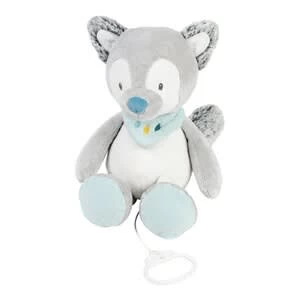 NATTOU Spieluhr Tiloo Der Wolf 30cm In Grau 1 NATTOU Spieluhr Tiloo Der Wolf 30cm In Grau