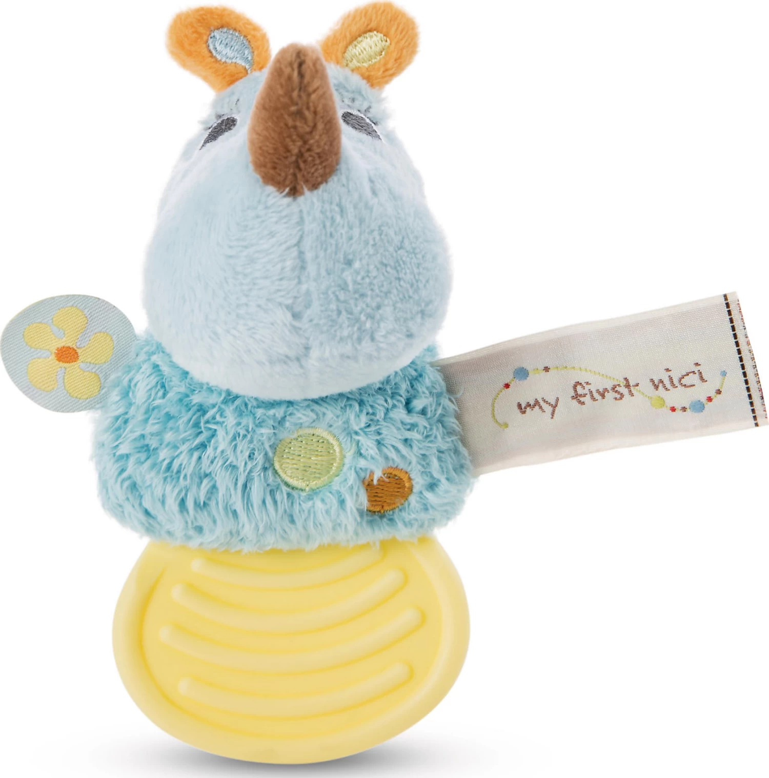 Nici Beißring Nashorn Manuffi, 12 Cm (48042) 2 Nici Beißring Nashorn Manuffi, 12 Cm (48042) – Bild 2