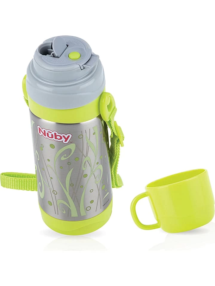 Nuby Thermoskanne "Clik-It" Mit Trinkbecher In Grün - 360 Ml 4 Nuby Thermoskanne "Clik-It" Mit Trinkbecher In Grün - 360 Ml – Bild 4