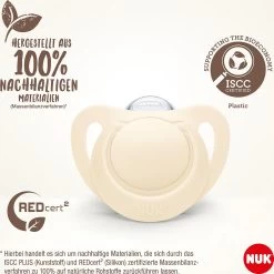 NUK For Nature Silikon-Schnuller, 6-18 M, 2 St, Beige -BabyTraum Deutschland Verkaufs-Shop nuk for nature silikon schnuller 6 18 m 2 st beige 4