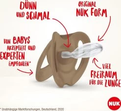 NUK For Nature Silikon-Schnuller, 6-18 M, 2 St, Beige -BabyTraum Deutschland Verkaufs-Shop nuk for nature silikon schnuller 6 18 m 2 st beige 5