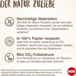 NUK For Nature Silikon-Schnuller, 6-18 M, 2 St, Beige -BabyTraum Deutschland Verkaufs-Shop nuk for nature silikon schnuller 6 18 m 2 st beige 6