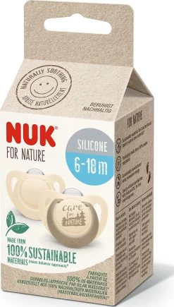 NUK For Nature Silikon-Schnuller, 6-18 M, 2 St, Beige -BabyTraum Deutschland Verkaufs-Shop nuk for nature silikon schnuller 6 18 m 2 st beige 7