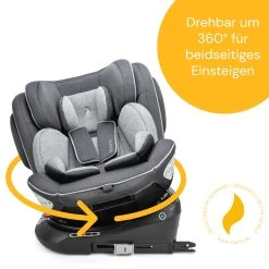 Kindersitz "Eno360" In Dark Grey Melange - Gruppe 0+/1/2/3 -BabyTraum Deutschland Verkaufs-Shop osann kindersitz eno360 in dark grey melange gruppe 0 1 2 3 2