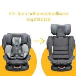 Kindersitz "Eno360" In Dark Grey Melange - Gruppe 0+/1/2/3 -BabyTraum Deutschland Verkaufs-Shop osann kindersitz eno360 in dark grey melange gruppe 0 1 2 3 4