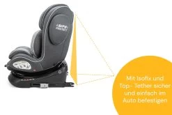 Kindersitz "Eno360" In Dark Grey Melange - Gruppe 0+/1/2/3 -BabyTraum Deutschland Verkaufs-Shop osann kindersitz eno360 in dark grey melange gruppe 0 1 2 3 6
