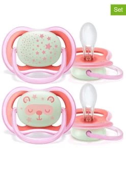 PHILIPS AVENT 8er-Set: Schnuller In Blau/ Pink - Gr. 2