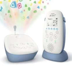 PHILIPS AVENT DECT Babyphone, SCD735/26, Mit Projektor In Weiß