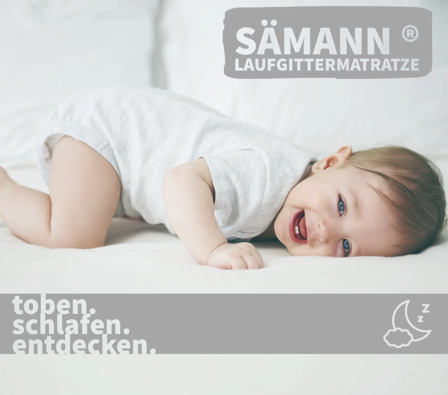 Laufgitter Mit Matratze In Weiß/natur - 100x100 Cm 6 Laufgitter Mit Matratze In Weiß/natur - 100x100 Cm – Bild 6