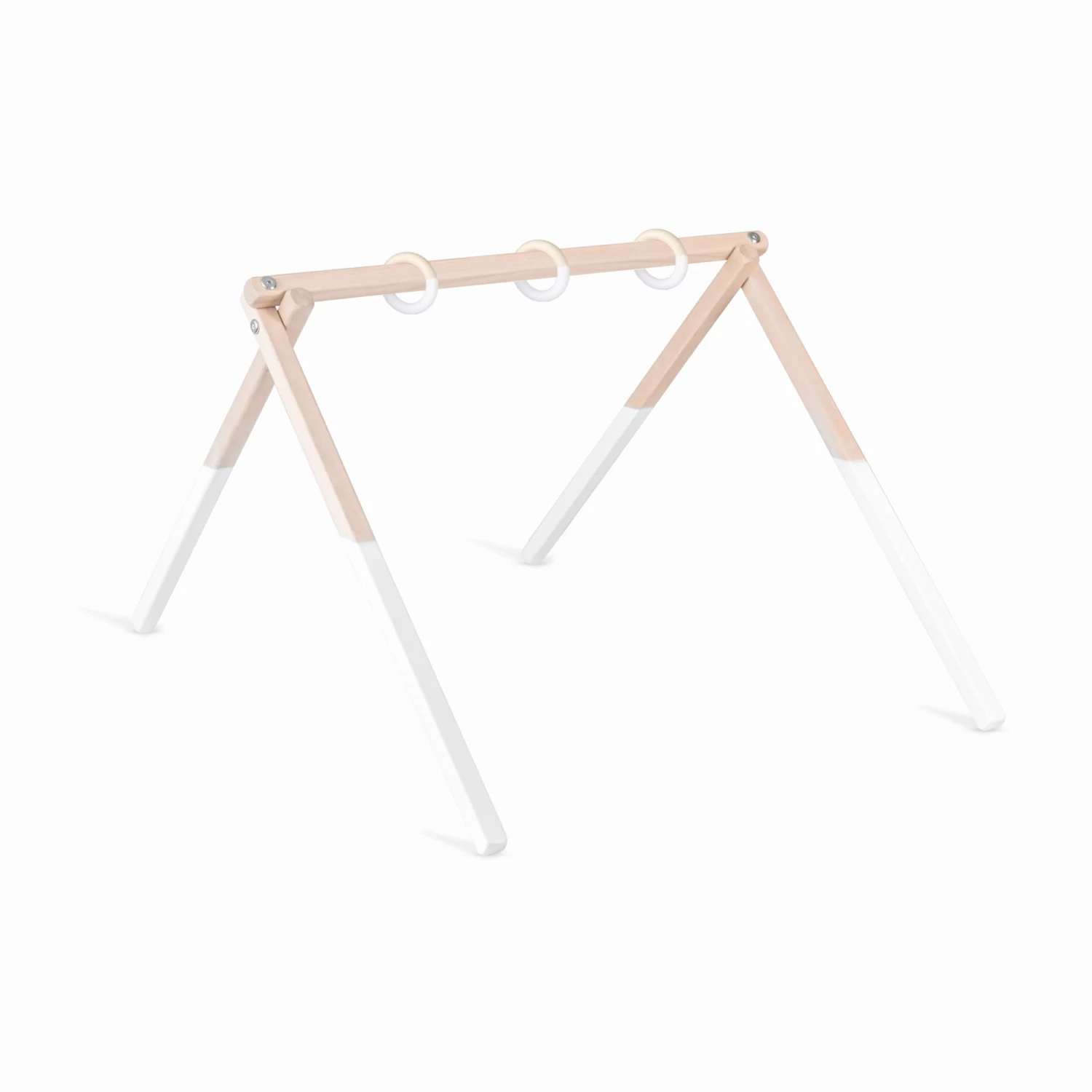 Spieltrapez "S" Mit Ringen In Weiß/natur - 50x40 Cm 1 Spieltrapez "S" Mit Ringen In Weiß/natur - 50x40 Cm